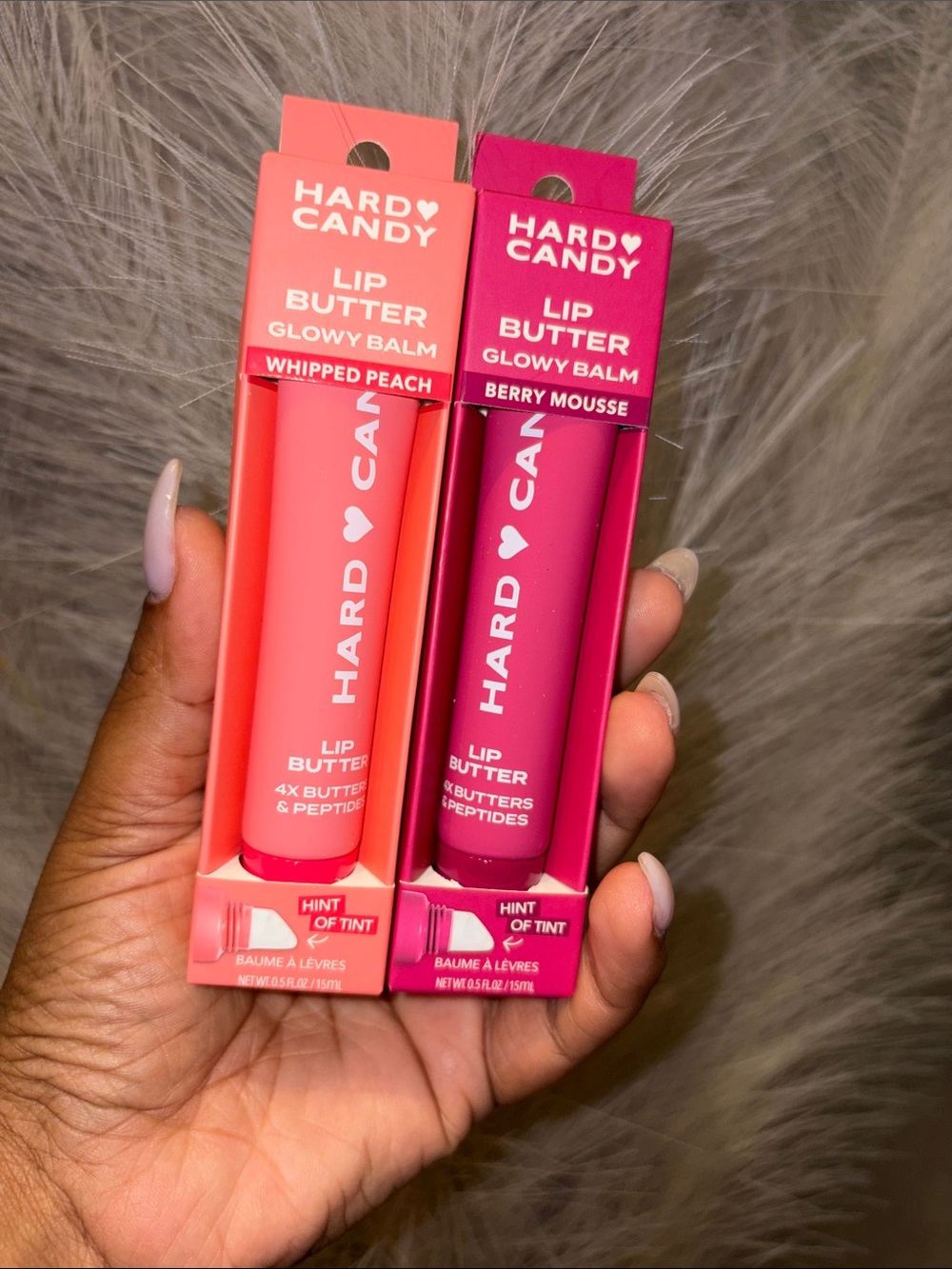 Hard Candy Lip Butter Glowy Balm - Whipped Peach & Berry Mousse Duo